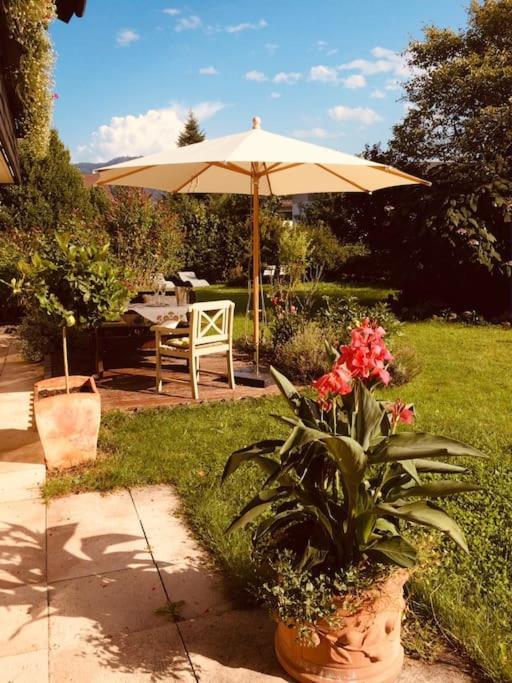 Charmantes Garten-Apartment: Erholung Im Chiemgau Unterwössen Exteriör bild